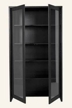 Skåp svart - 100x40x183 cm