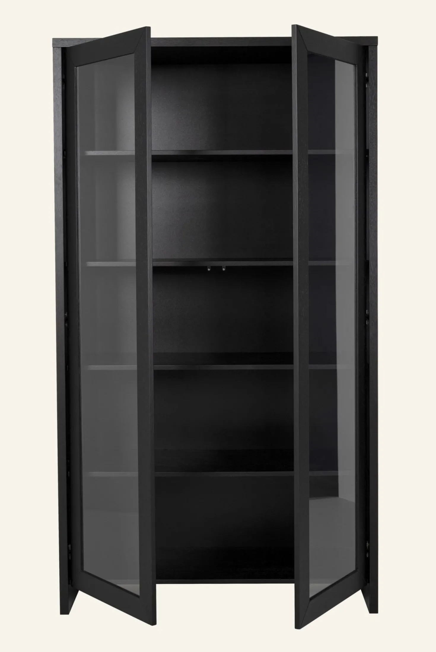 Skåp svart - 100x40x183 cm