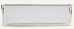 Smal förvaringslåda transparent - 9,6x39x12,2 cm