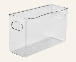 Smal förvaringslåda transparent - 9,6x39x12,2 cm