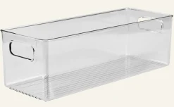 Smal förvaringslåda transparent - 9,6x39x12,2 cm