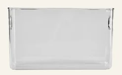 Smal förvaringslåda transparent - 9,6x39x12,2 cm