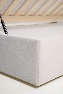 Säng med förvaring beige - 120x200x59 cm