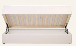 Säng med förvaring beige - 120x200x59 cm