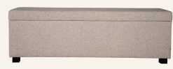 Sängbänk beige - 145x46x47 cm