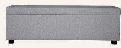 Sängbänk grå - 145x46x47 cm
