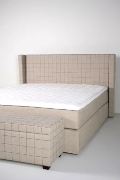 Sängbänk multi/beige - 145x46x47 cm