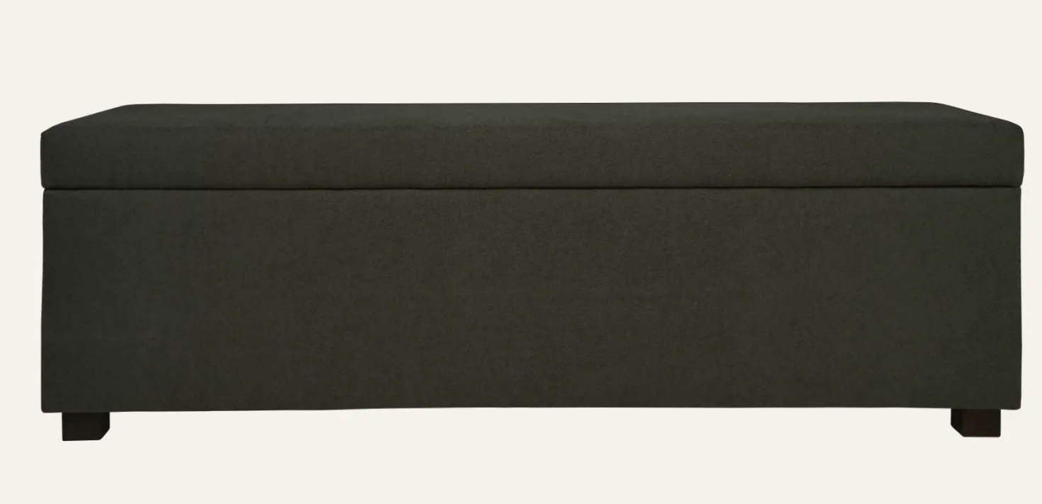 Sängbänk olivgrön - 145x46x47 cm