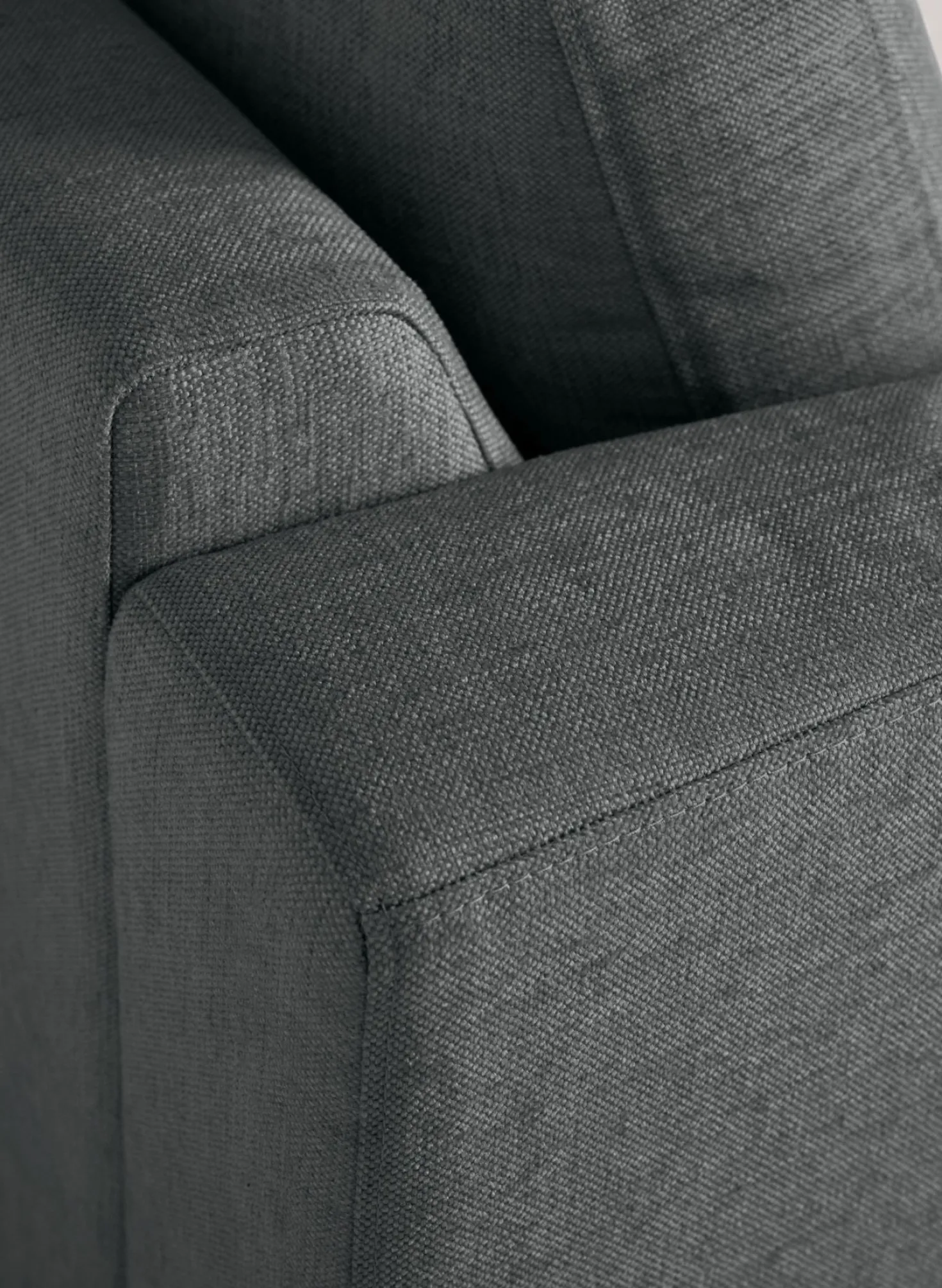 Soffa divan höger grå - 269x220x80 cm