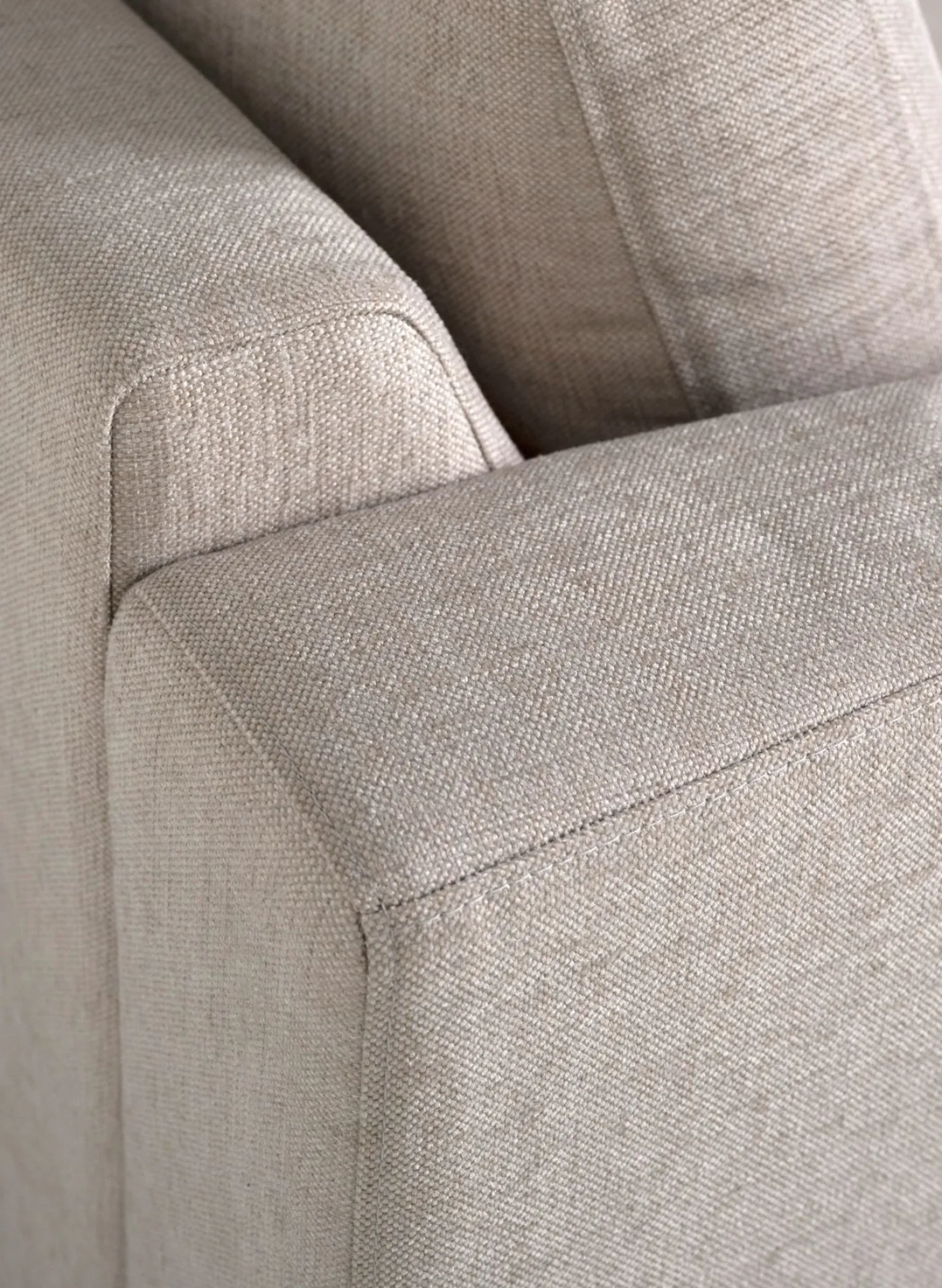 Soffa divan vänster beige - 269x220x80 cm