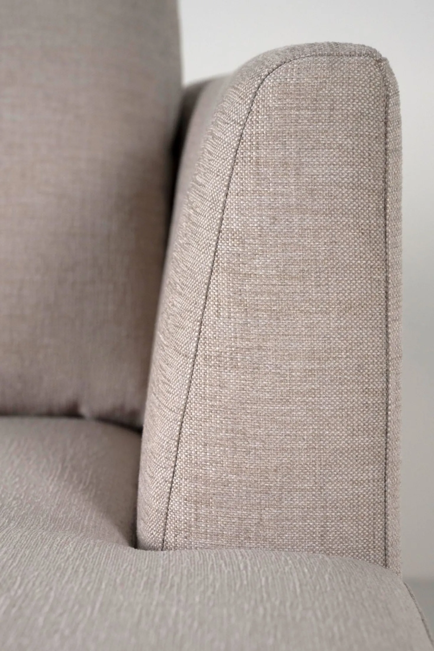 Soffa divan vänster beige - 269x220x80 cm