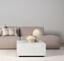 Soffbord multi/beige - 75x75x35 cm