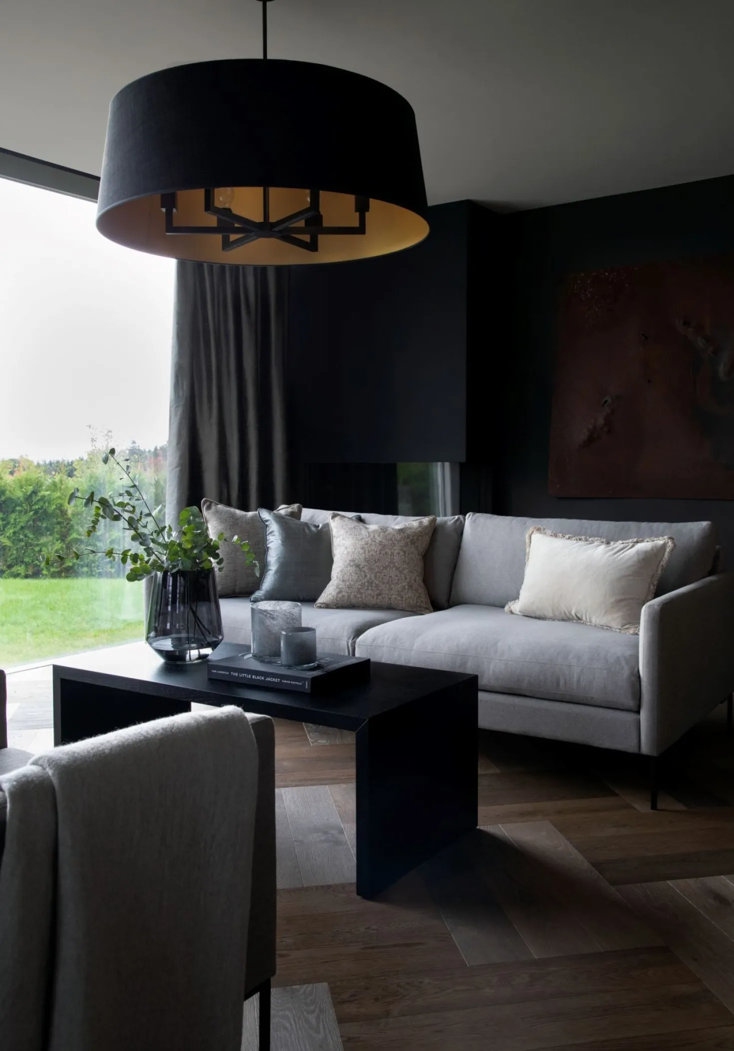 Soffbord svart - 56x120x45 cm