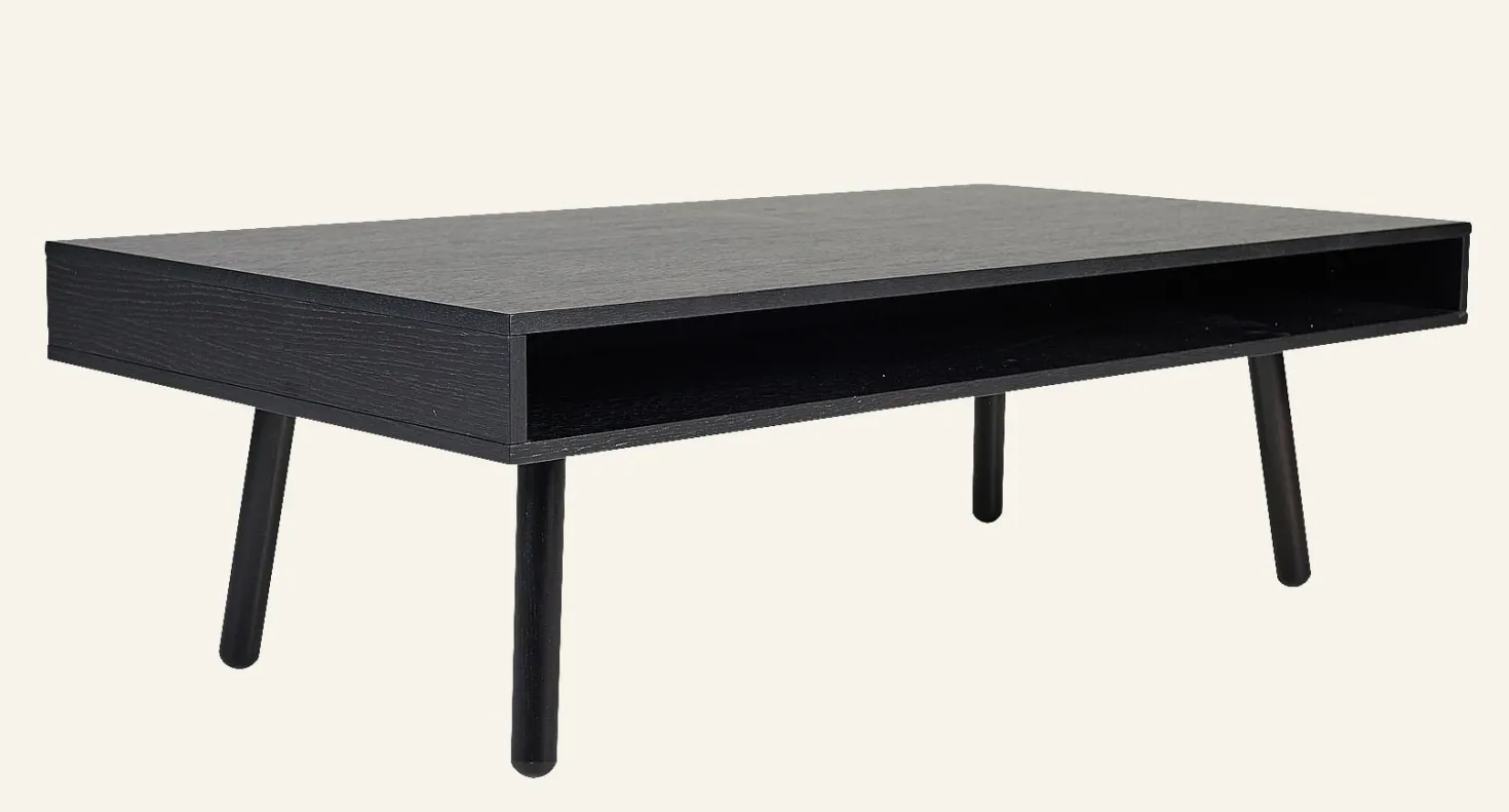 Soffbord svart - 70x130x48 cm