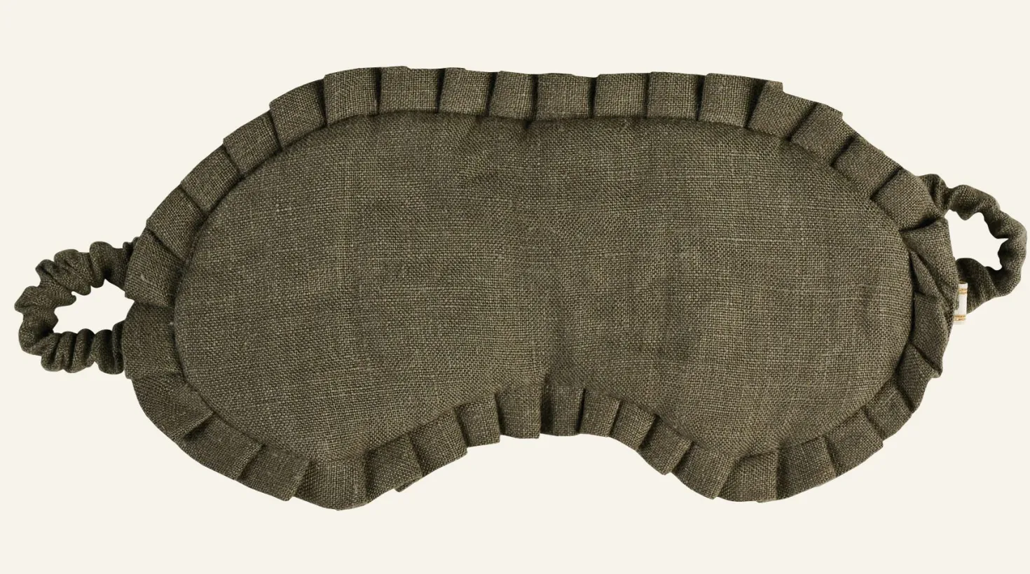 Sovmask olivgrön - 9x20 cm