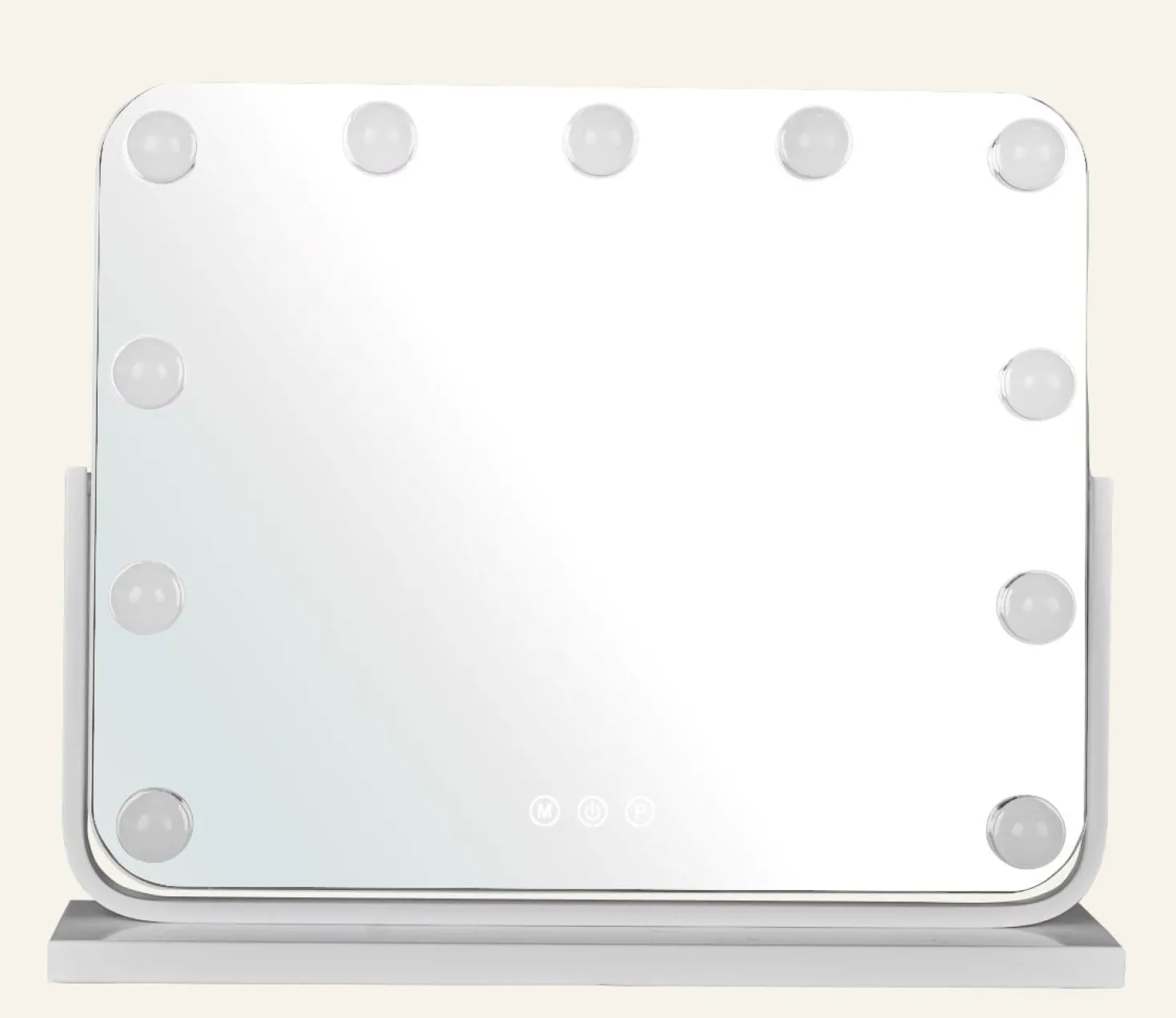 Spegel vit - 42x50x12 cm