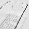 Stapelbar förvaringslåda transparent - 15x26x7,5 cm
