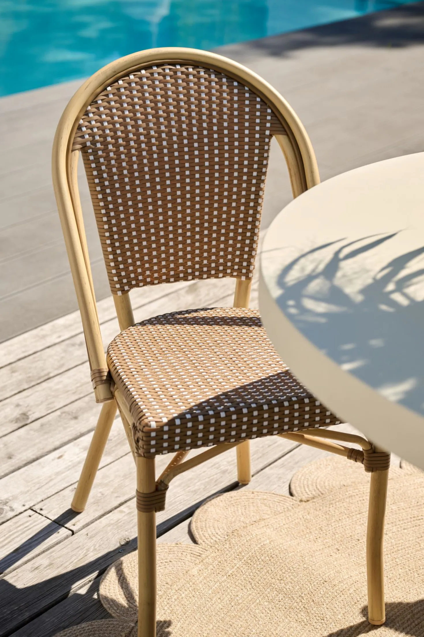 Stol beige - 46x57x88 cm