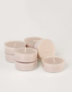 Stora värmeljus beige - 6x2 cm