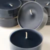 Stora värmeljus svart - 6x2 cm