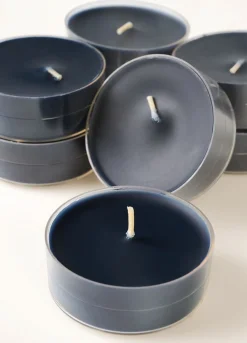 Stora värmeljus svart - 6x2 cm