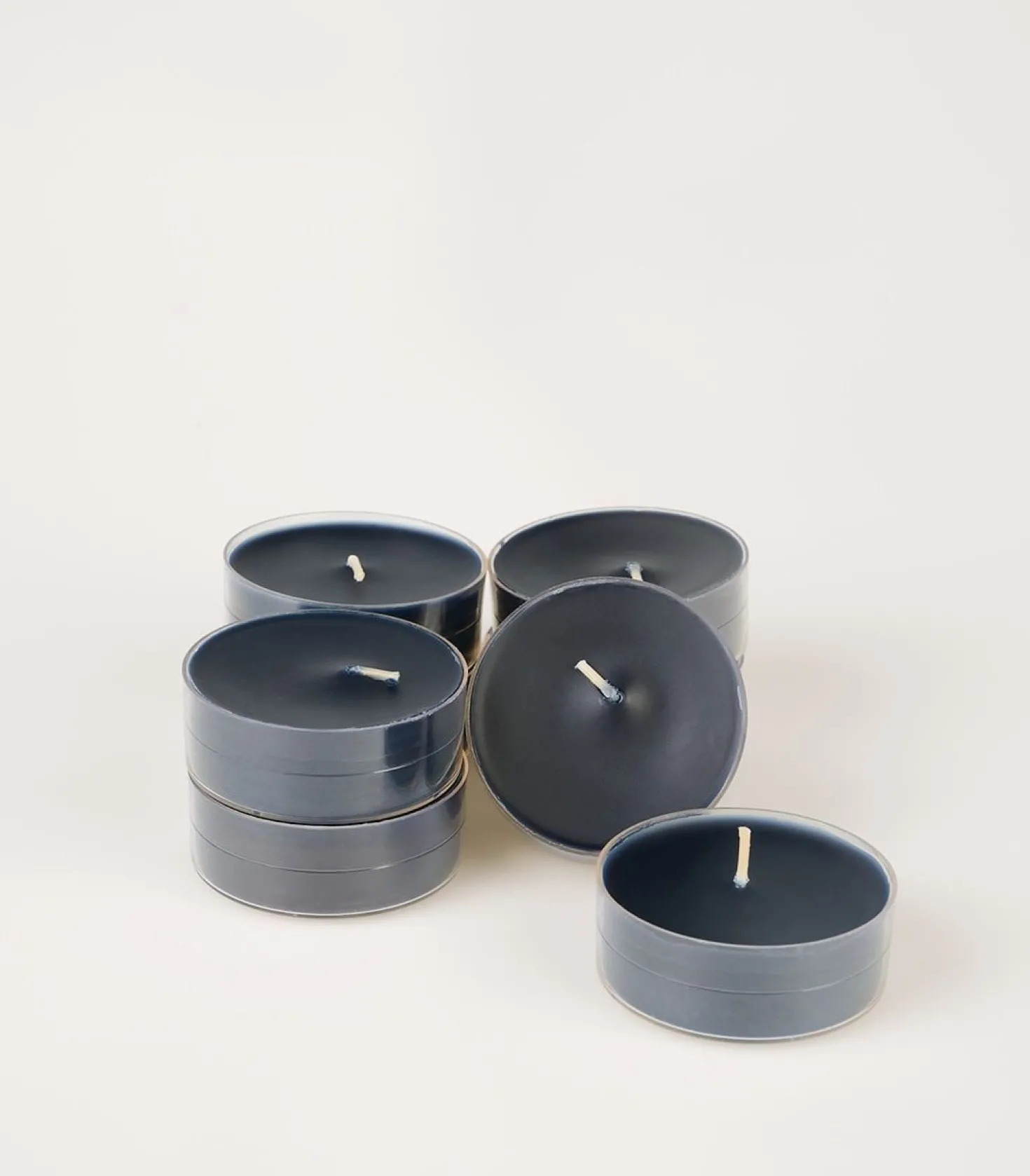Stora värmeljus svart - 6x2 cm
