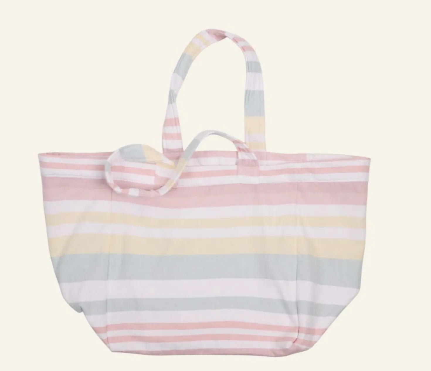 Strandväska multi/rosa - one size