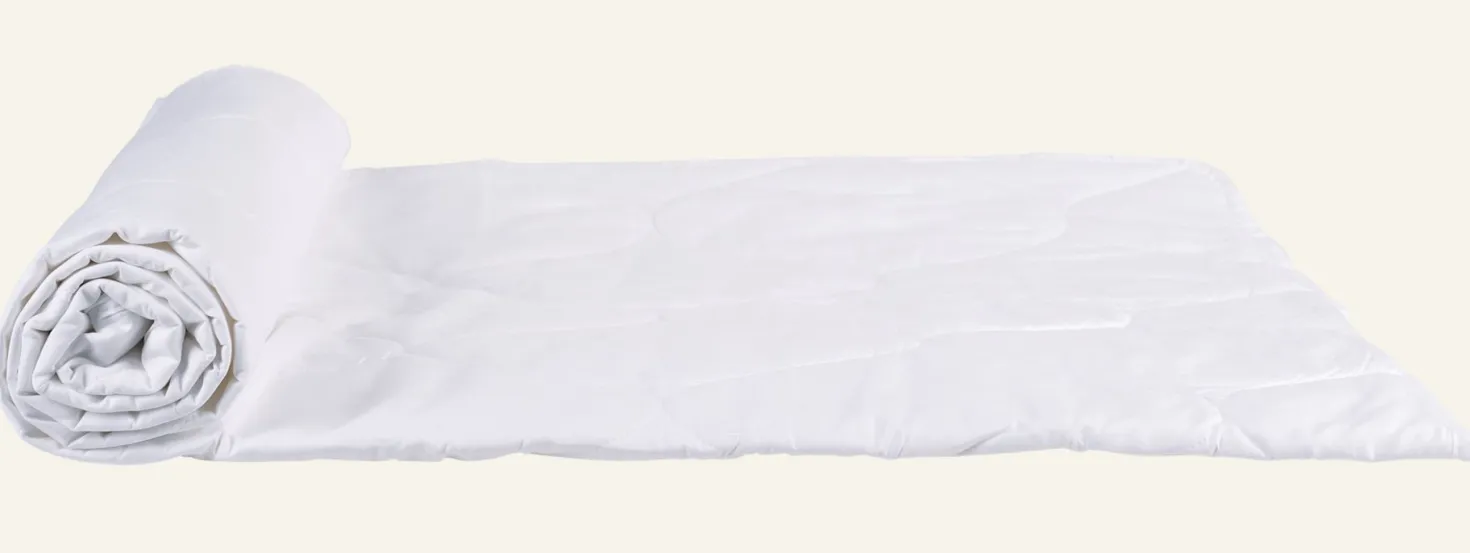 Svalt bomullstäcke vit - 150x210 cm