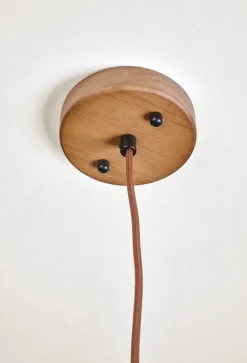 Taklampa brun - 21 cm ø33
