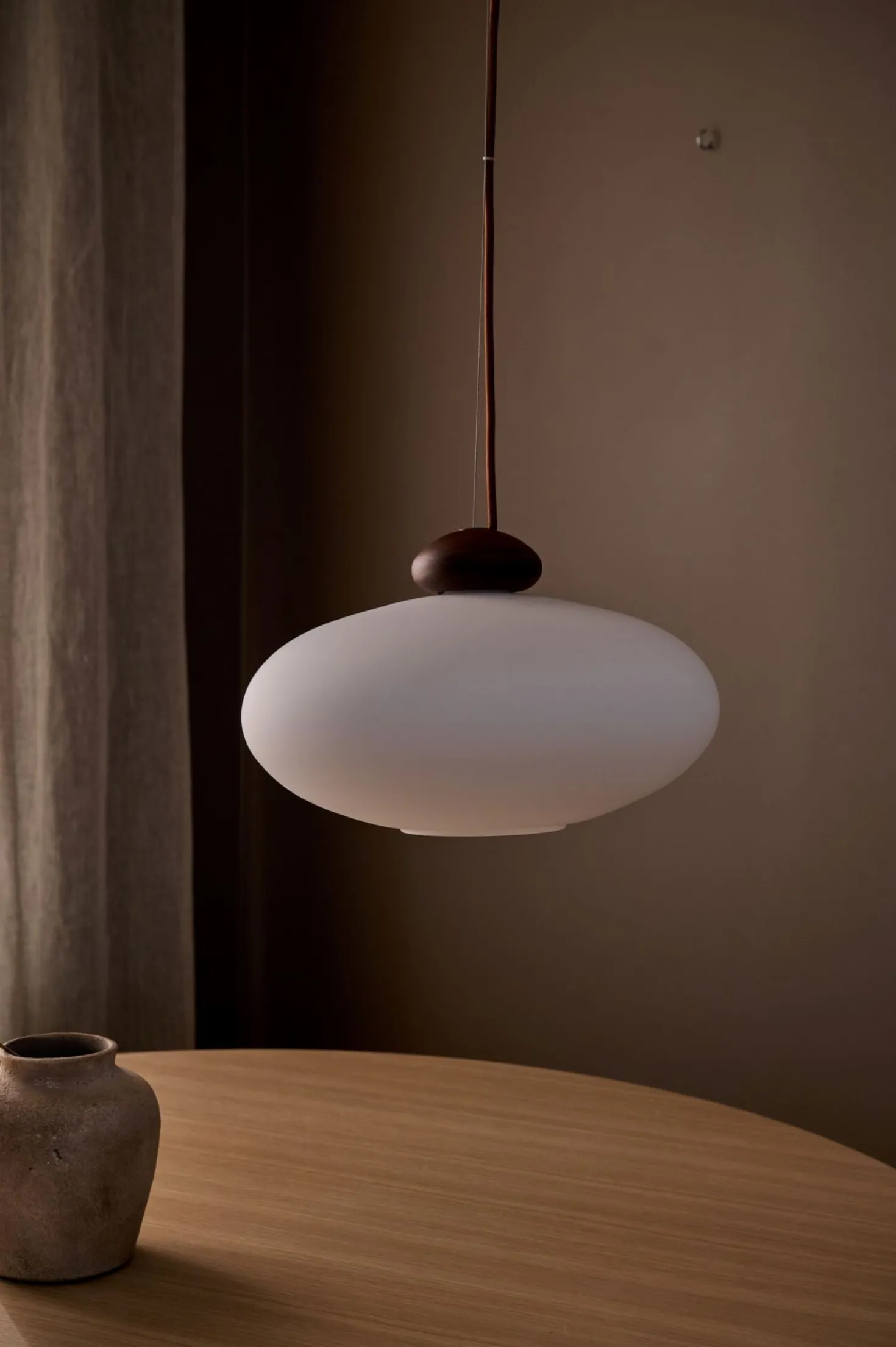 Taklampa brun - 18 cm ø36
