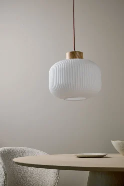 Taklampa natur - 25 cm ø30