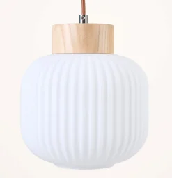 Taklampa natur - 24 cm ø20