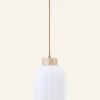 Taklampa natur - 41 cm ø20