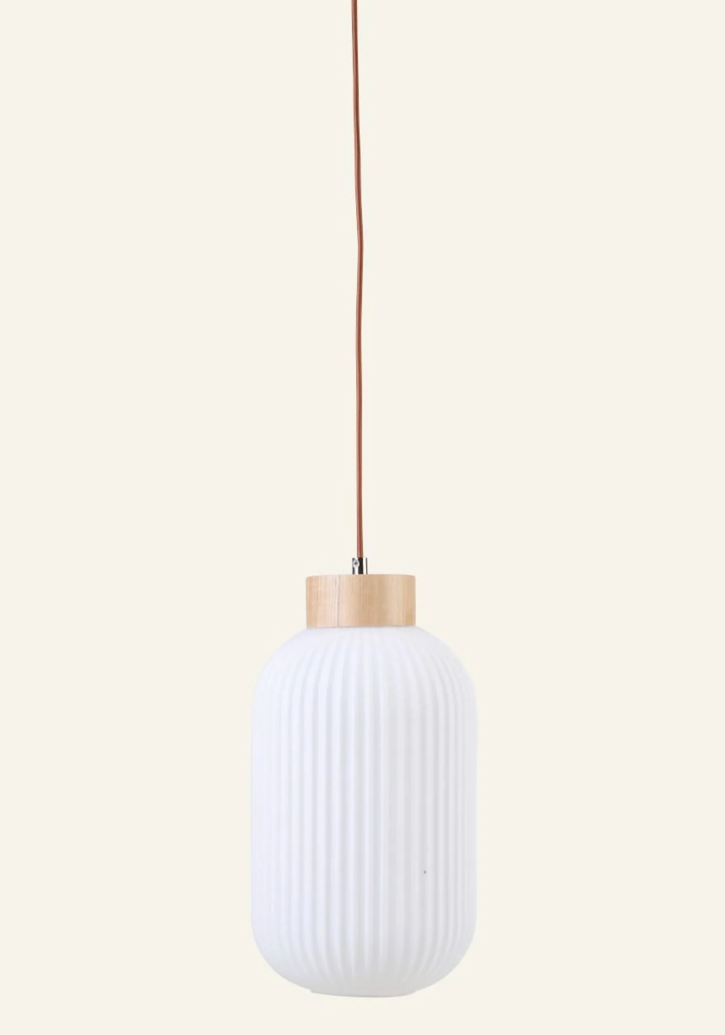 Taklampa natur - 41 cm ø20