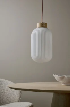Taklampa natur - 41 cm ø20
