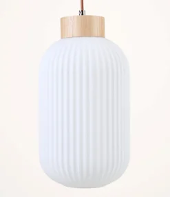 Taklampa natur - 41 cm ø20
