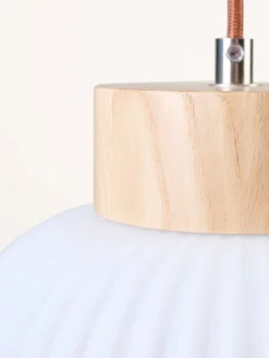 Taklampa natur - 41 cm ø20