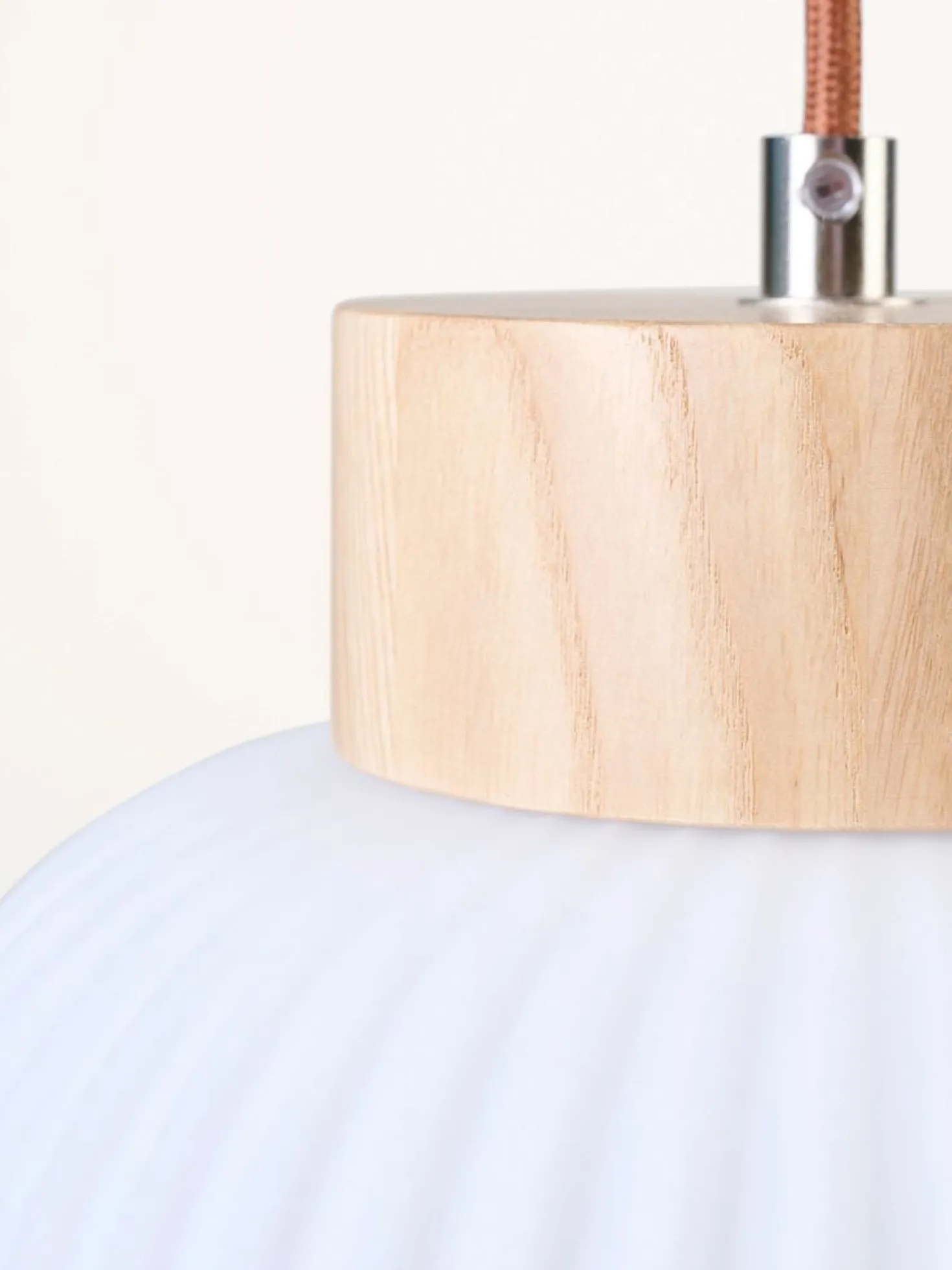 Taklampa natur - 41 cm ø20