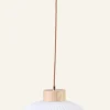 Taklampa natur - 23 cm ø30