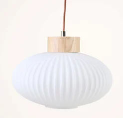Taklampa natur - 23 cm ø30