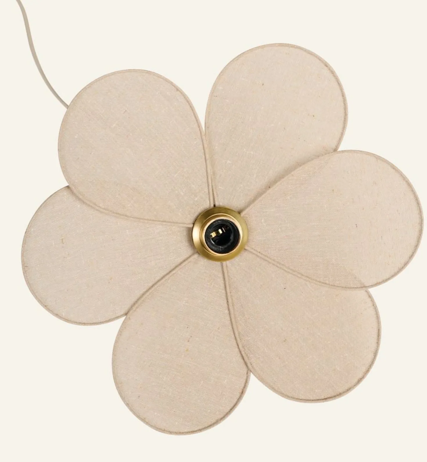 Taklampa natur - 46x46x13 cm