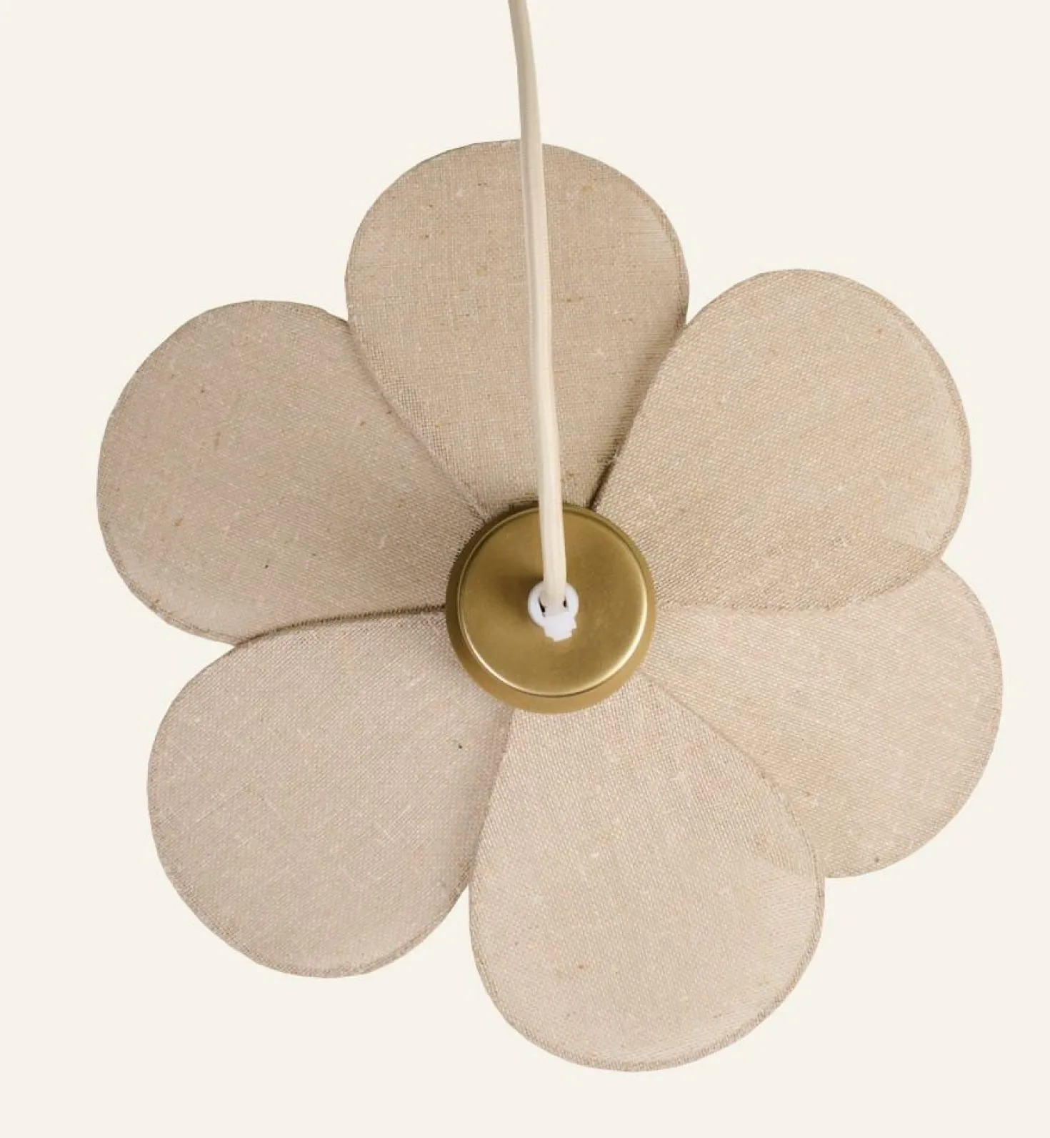 Taklampa natur - 46x46x13 cm