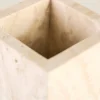 Tandborsthållare beige - 7x7x11 cm