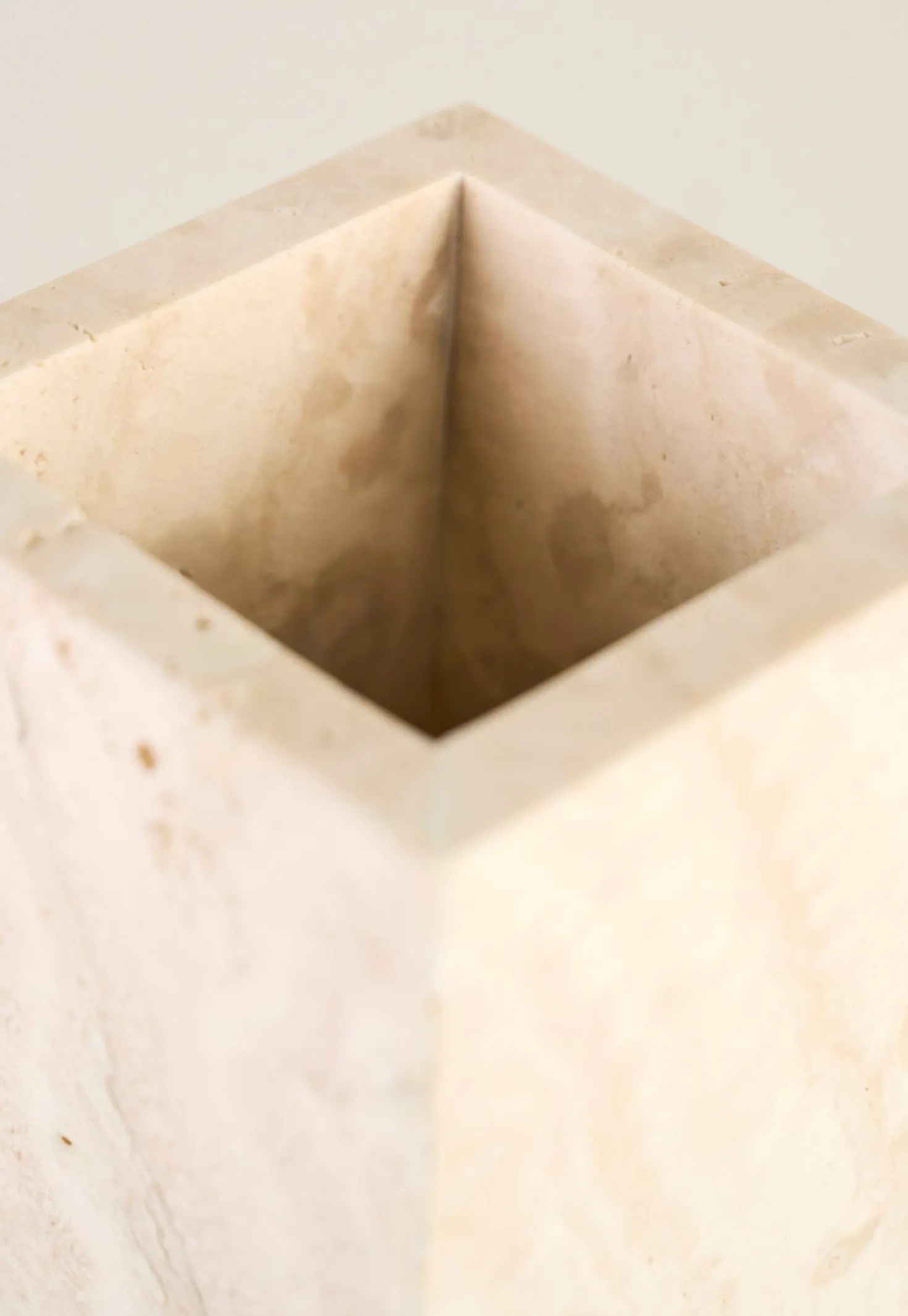 Tandborsthållare beige - 7x7x11 cm