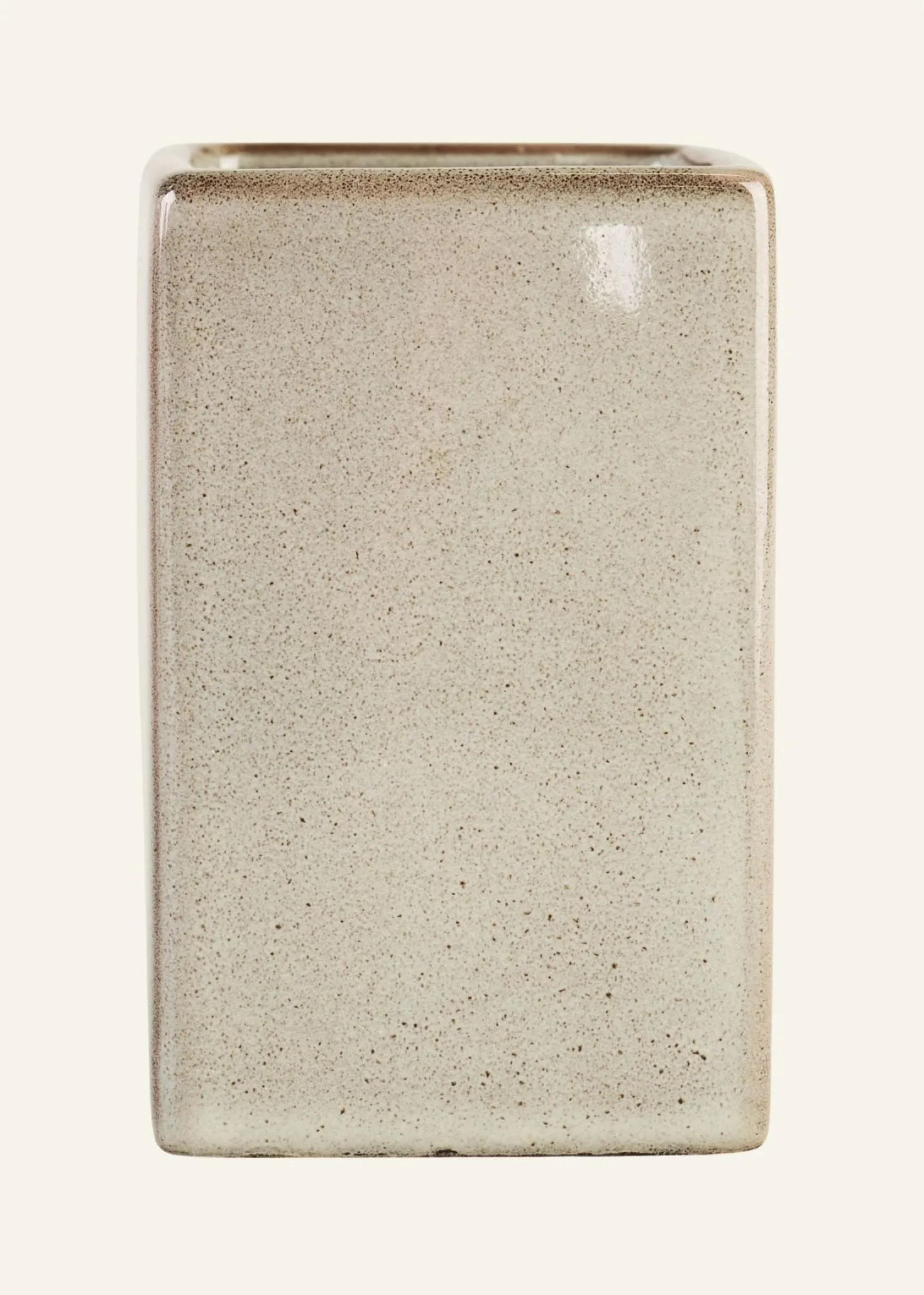 Tandborsthållare grön - 7,2x7,2x11 cm
