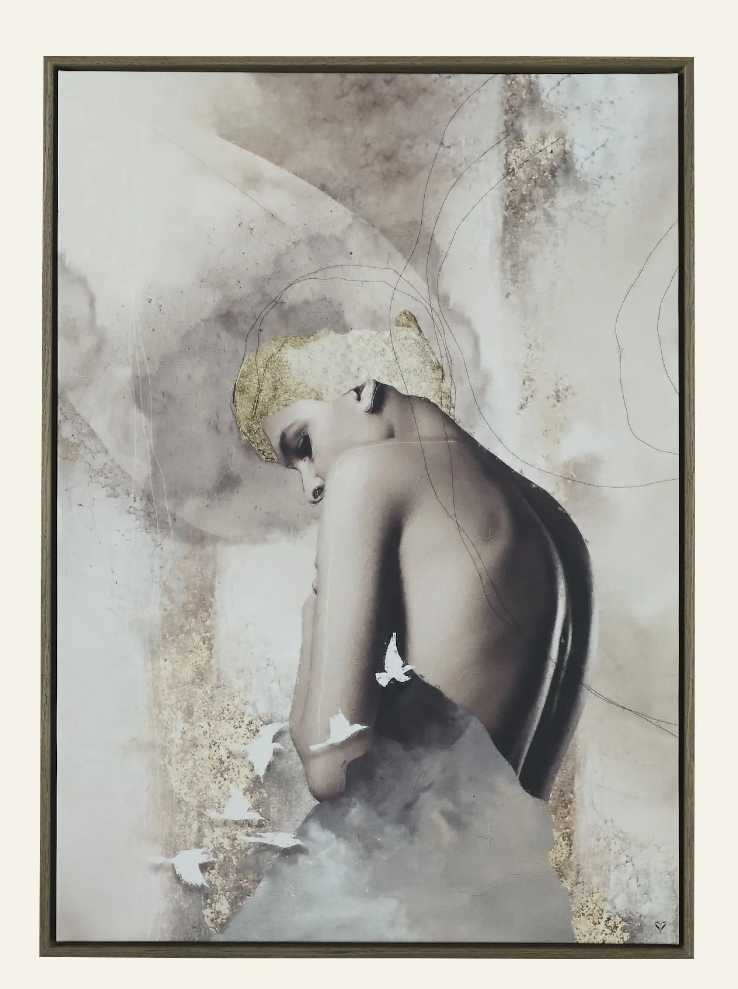 Tavla brun - 70x100 cm