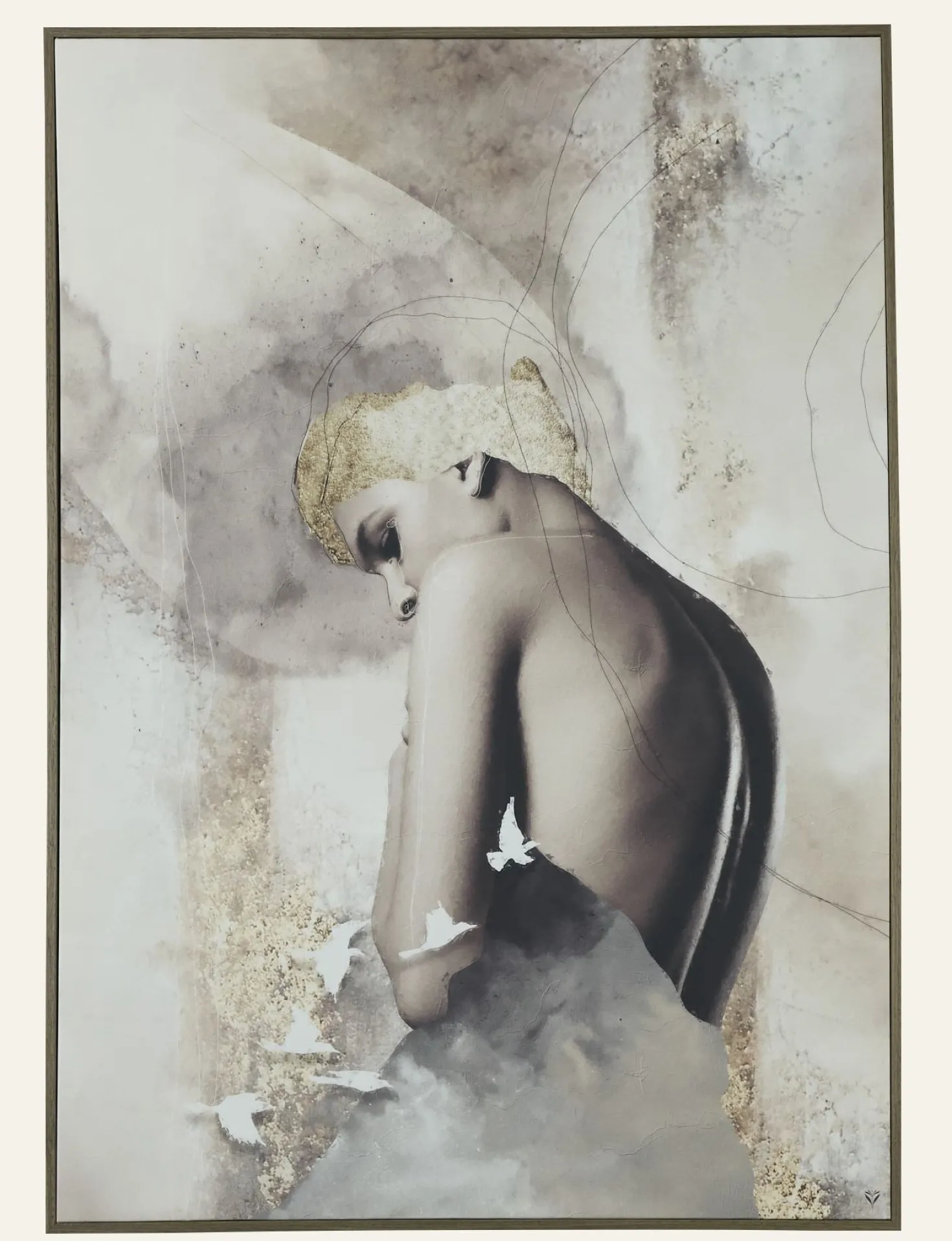 Tavla brun - 70x100 cm