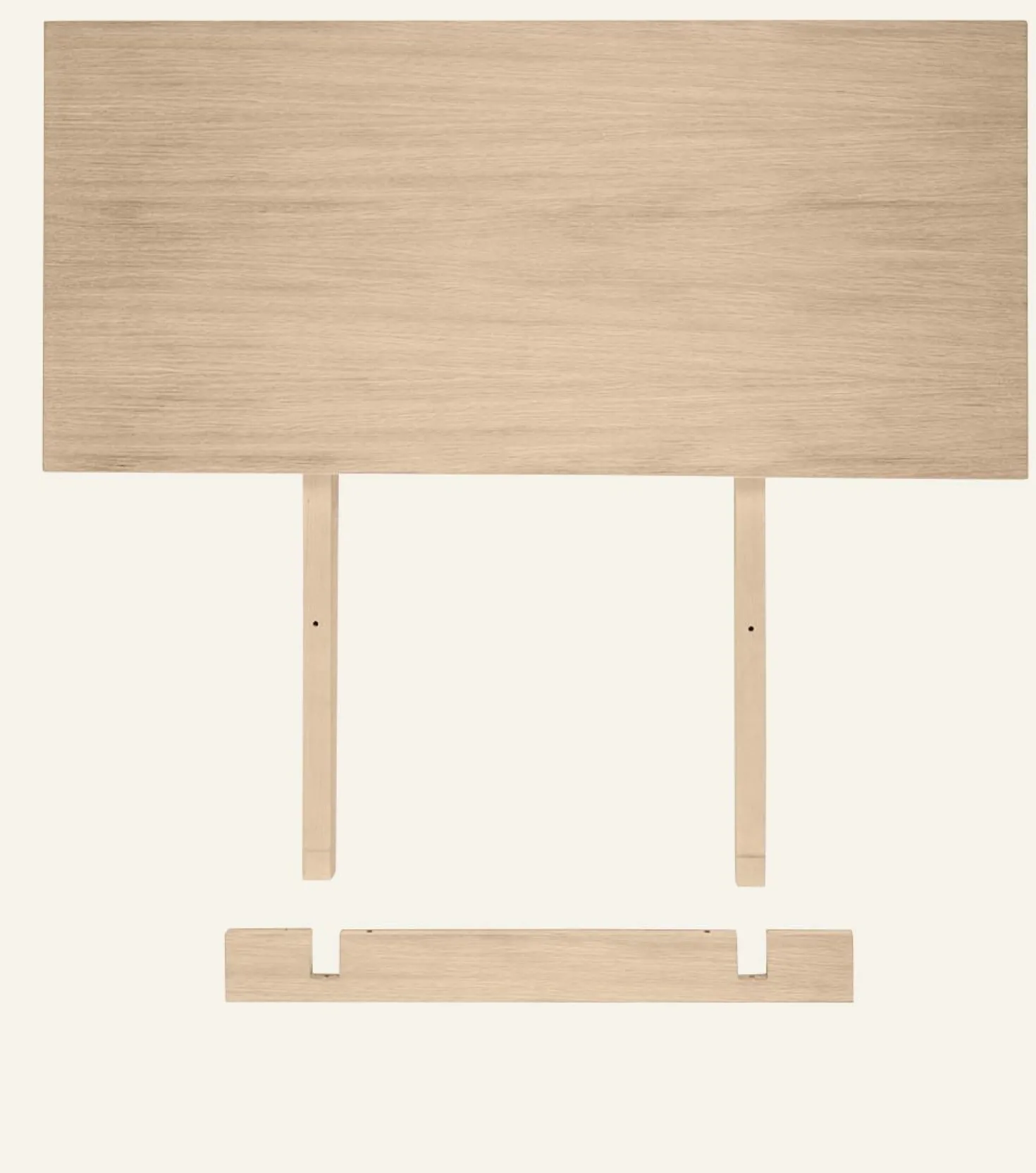 Tilläggsskiva natur - 100x45 cm
