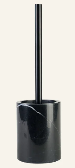 Toalettborste svart - 9,6x9,6x13 cm