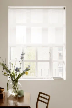Transparent rullgardin offwhite - 140x185 cm